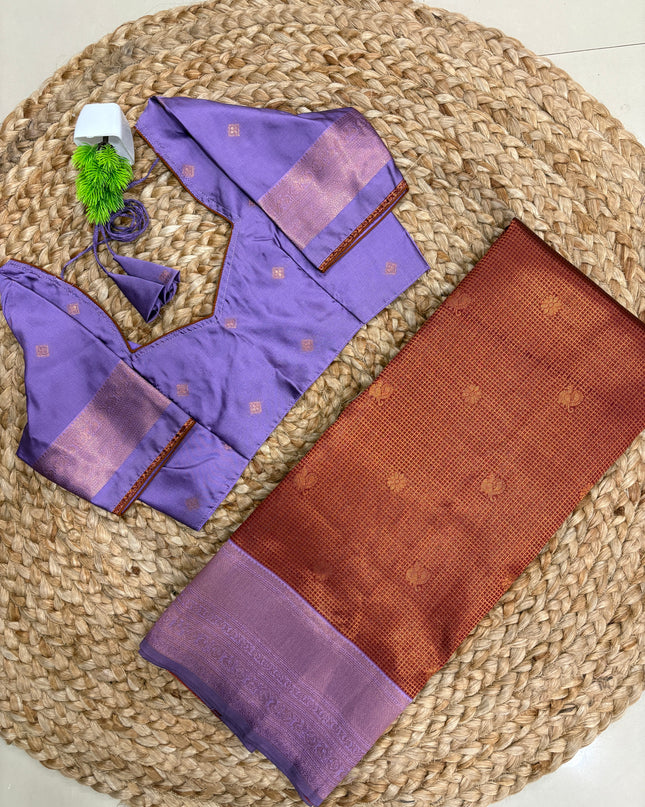 Saree With Stitched Blouse - (SIZE-34-38) - SWSB 904