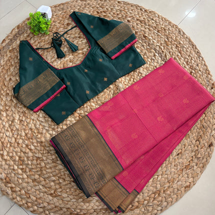 Saree With Stitched Blouse - (SIZE-38-42) - SWSB 910