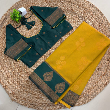 Saree With Stitched Blouse - (SIZE-38-42) - SWSB 987