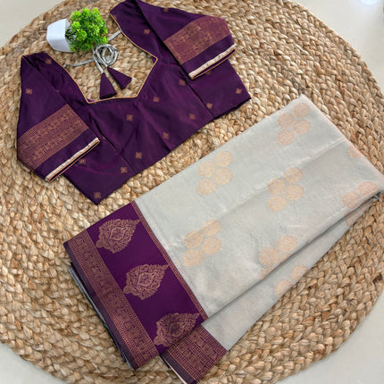 Saree With Stitched Blouse - (SIZE-34-38) - SWSB 982
