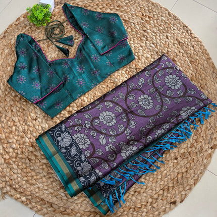 Saree With Stitched Blouse - (SIZE-34-38) - SWSB 993