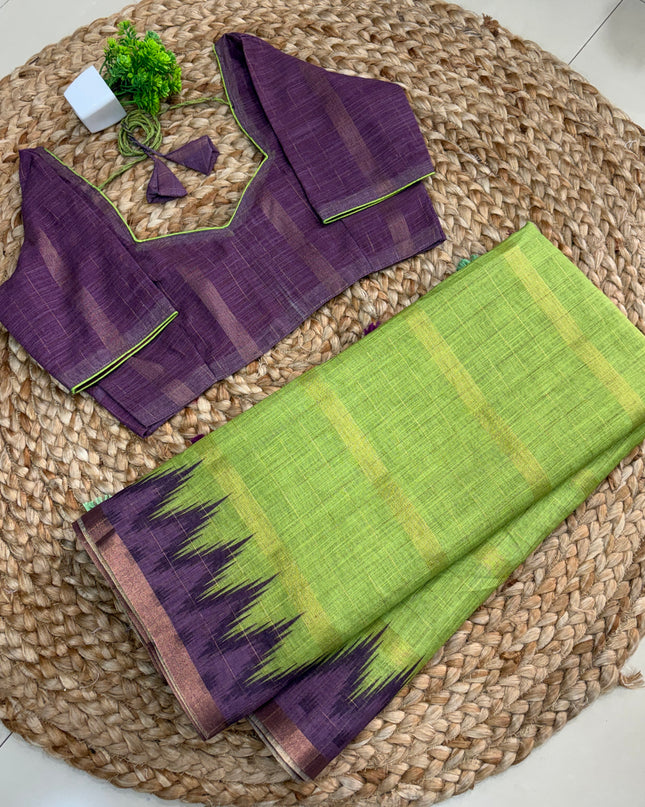 Saree With Stitched Blouse - (SIZE-34-38) - SWSB 913