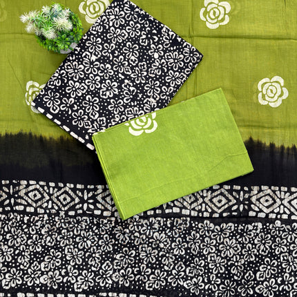 Authentic Pure Cotton Hand Block Batik Suit Material 🪷