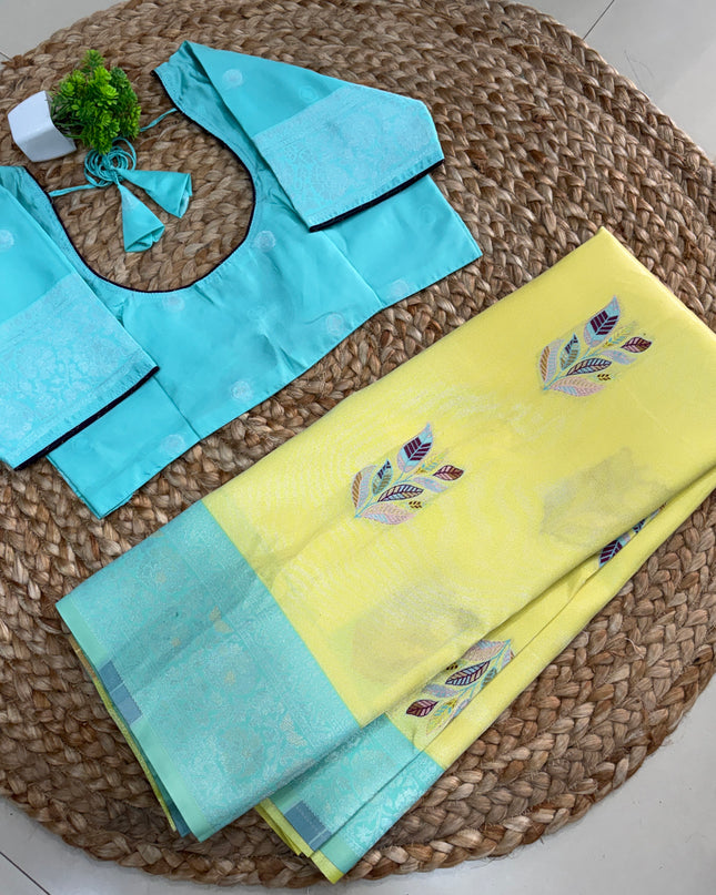 Saree With Stitched Blouse - (SIZE-38-42) - SWSB 911