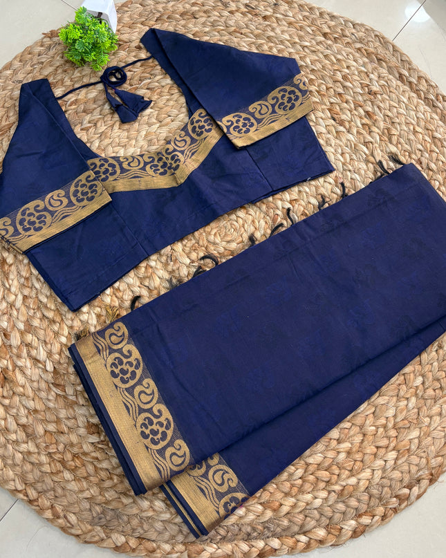 Saree With Stitched Blouse - (SIZE-38-42) - SWSB 906