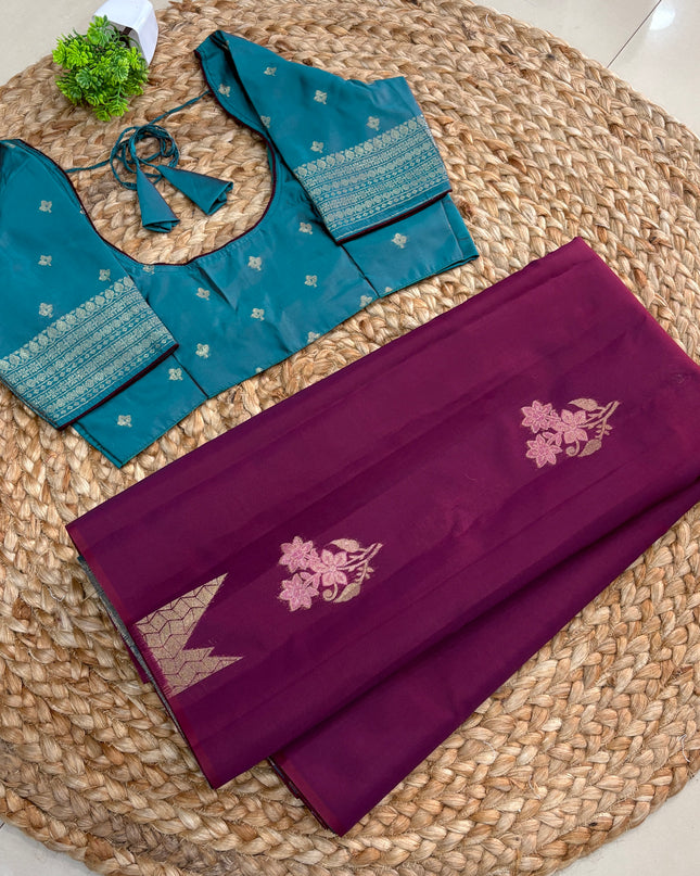 Saree With Stitched Blouse - (SIZE-34-36) - SWSB 981