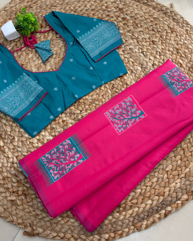 Saree With Stitched Blouse - (SIZE-34-38) - SWSB 916