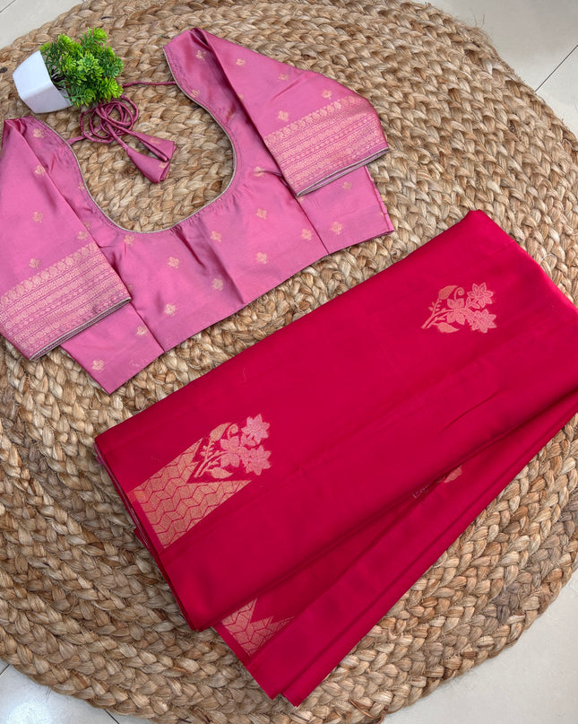 Saree With Stitched Blouse - (SIZE-34-38) - SWSB 983