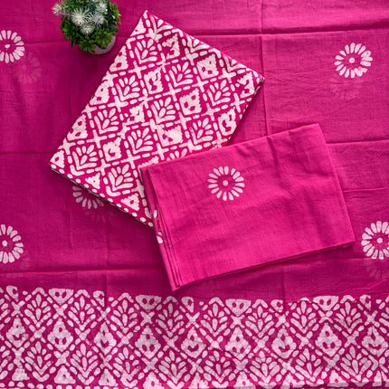 High Quality Pure Cotton Batik Fabric Dress Material 🧶