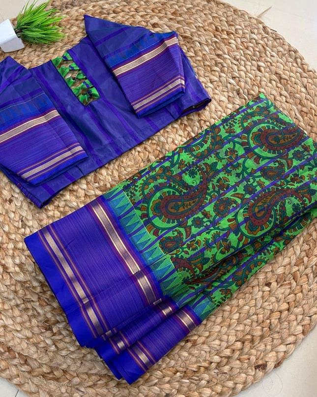 Saree With Stitched Blouse - (SIZE-36-40) - SWSB 914