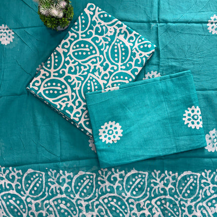 Premium Pure Cotton Batik Cotton Salwar Fabric 🌿
