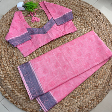 Saree With Stitched Blouse - (SIZE-38-42) - SWSB 907