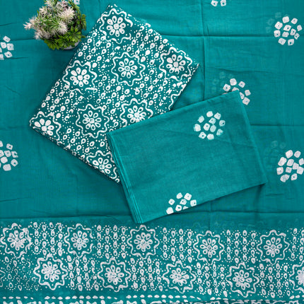 Pure Cotton Batik Print Casual Wear Suit Material 🌸