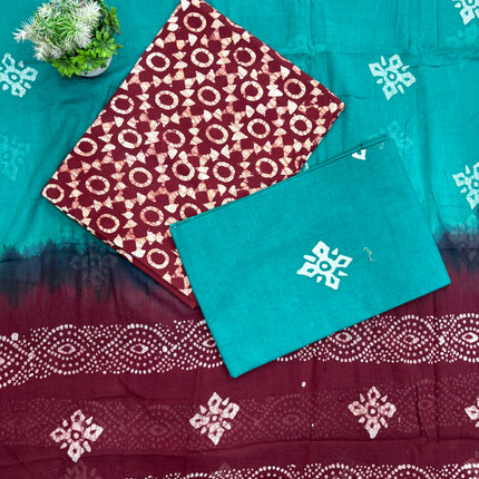 Pure Cotton Stylish Batik Dress Material for Women 👗