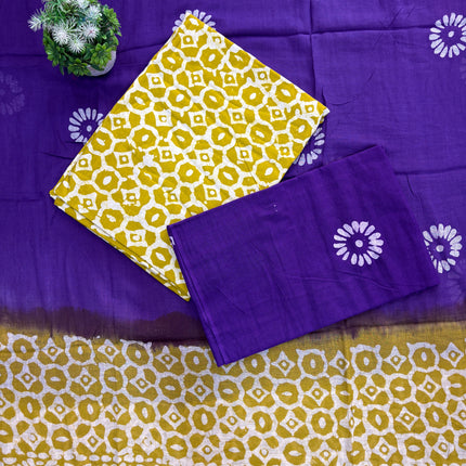 Premium Pure Cotton Wax Batik Kurti & Bottom Set 👗