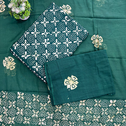 Pure Cotton Batik Printed Churidar Dress Material 💫