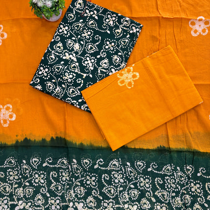 Pure Cotton Ethnic Batik Wear Dress Material 💃
