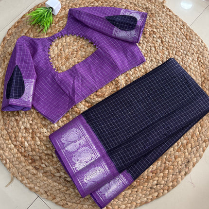 Saree With Stitched Blouse - (SIZE-38-42) - SWSB 922