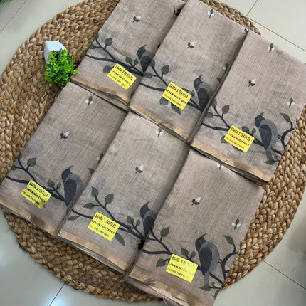Linen Cotton Saree – LCS 140