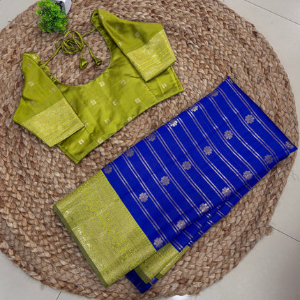 Saree With Stitched Blouse - (SIZE-32-34) - SWSB 953