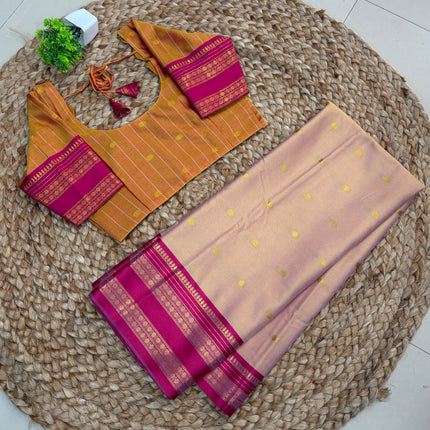 Saree With Stitched Blouse - (SIZE-32-34) - SWSB 952