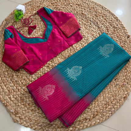 Saree With Stitched Blouse - (SIZE-34-38) - SWSB 975