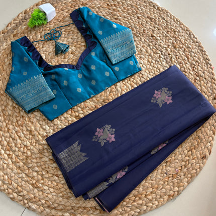 Saree With Stitched Blouse - (SIZE-34-38) - SWSB 973