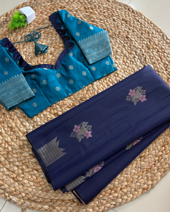 Saree With Stitched Blouse - (SIZE-34-38) - SWSB 973