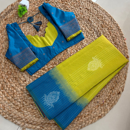 Saree With Stitched Blouse - (SIZE-34-38) - SWSB 971