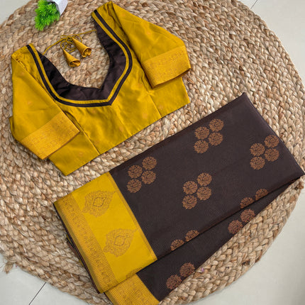 Saree With Stitched Blouse - (SIZE-34-38) - SWSB 969