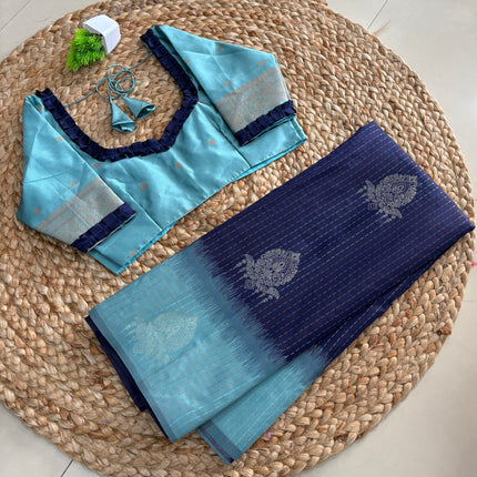 Saree With Stitched Blouse - (SIZE-34-38) - SWSB 968