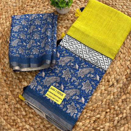 Linen Cotton Saree - LCS 141