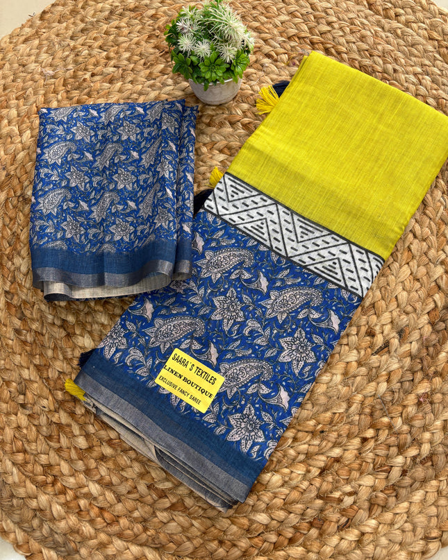 Linen Cotton Saree - LCS 141