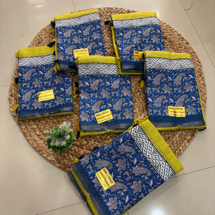 Linen Cotton Saree - LCS 141