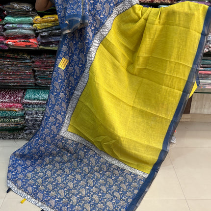 Linen Cotton Saree - LCS 141