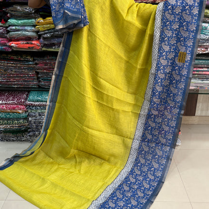 Linen Cotton Saree - LCS 141
