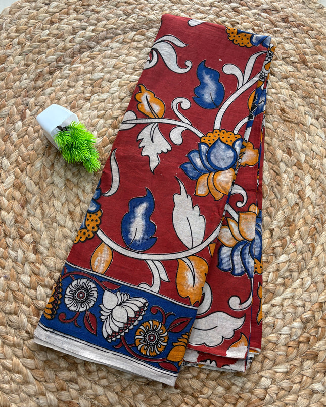 Kalamkari Cotton Saree - KCS 147