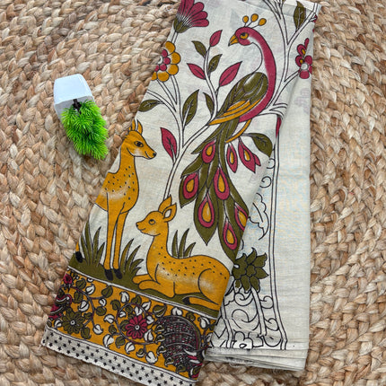 Kalamkari Cotton Saree - KCS 148