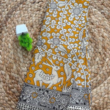 Kalamkari Cotton Saree - KCS 150