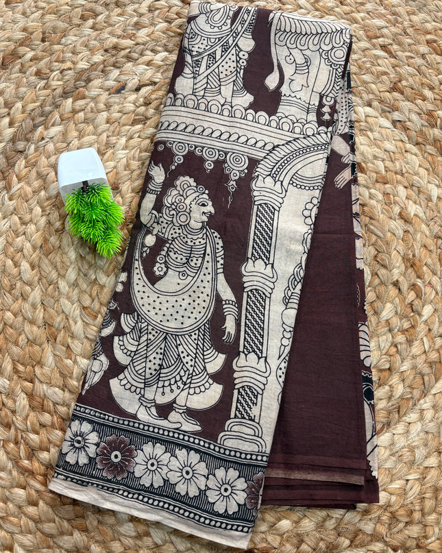 Kalamkari Cotton Saree - KCS 151