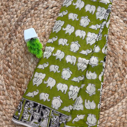 Kalamkari Cotton Saree - KCS 153