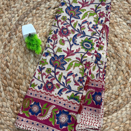 Kalamkari Cotton Saree - KCS 156