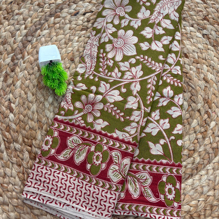 Kalamkari Cotton Saree - KCS 158