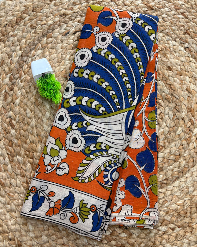 Kalamkari Cotton Saree - KCS 159