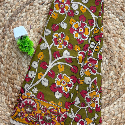 Kalamkari Cotton Saree - KCS 160