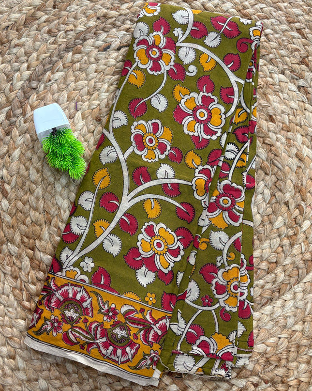 Kalamkari Cotton Saree - KCS 160