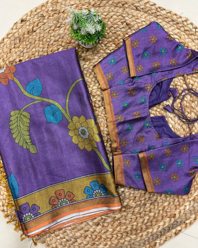 Saree With Stitched Blouse - (size-38-42) - SWSB 151