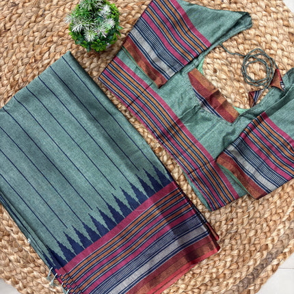 Saree With Stitched Blouse - (size-34-38) - SWSB 145