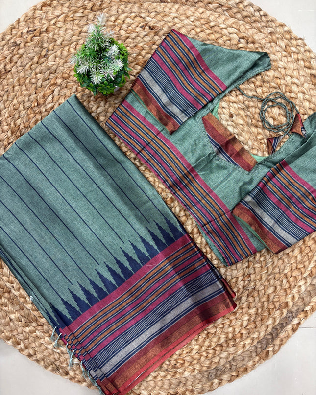 Saree With Stitched Blouse - (size-34-38) - SWSB 145