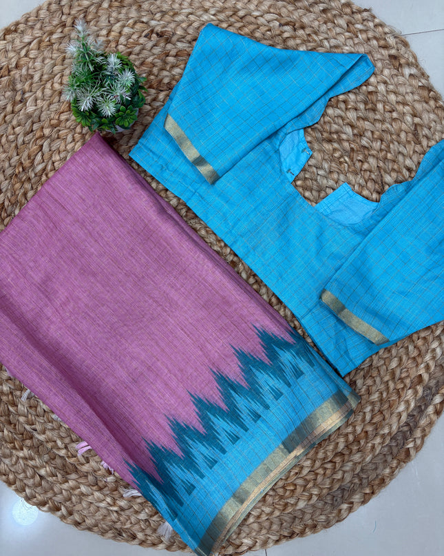 Saree With Stitched Blouse - (size-38-42) - SWSB 143